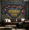 Resident Evil Wall Tapestry Aesthetic Wall Hanging Printed Fabric Blanket Decorative Tapestries For Bedroom Living Room Home Decor