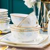 YiChen Ceramiczne Miski Stołowe w Stylu Europejskim Jingdezhen - Marzycielskie Kwiatowe