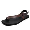 Sandali da uomo stile europeo, taglie forti, infradito con fibbia, disponibili fino alla taglia 47