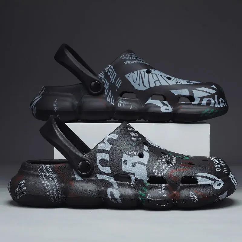 Fashion Shoes for Men Hole Non-slip Casual Man Sandals Descount New Design 2024 Luxury H Adult Buy Comfortable 39 Designer Summer Sale V