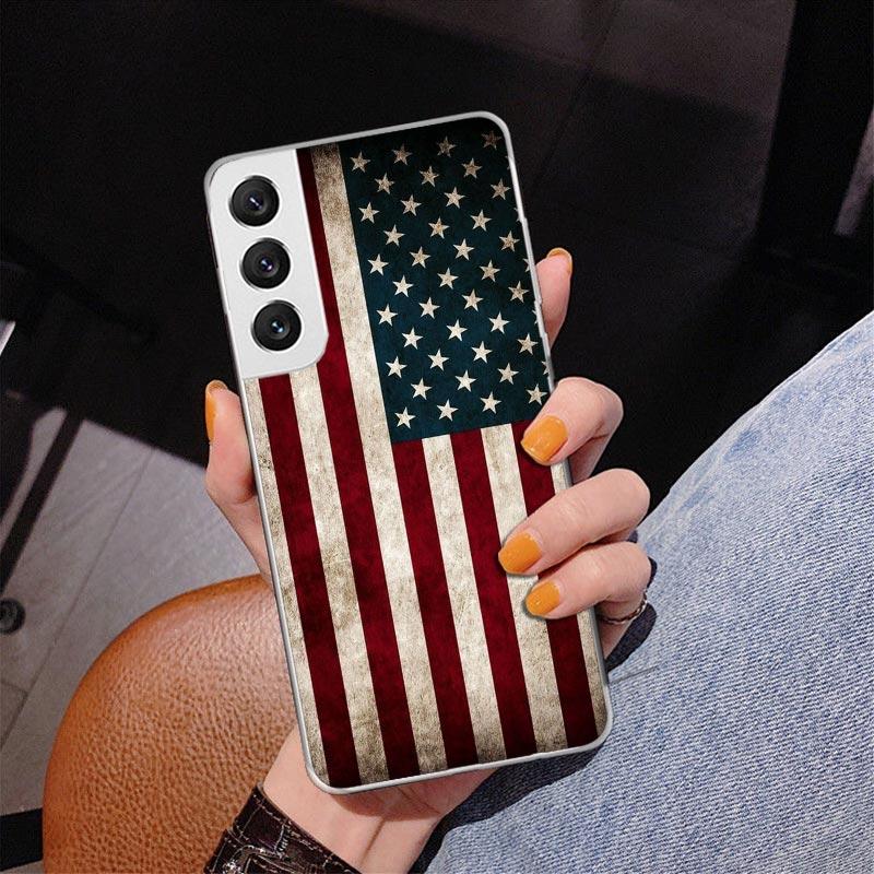 National Flag RU FR UK Phnoe Case for Samsung Galaxy S26 S25 Edge S23 S24 Ultra S22 Plus S21 S20 FE Unique Cover Soft Coque Gala