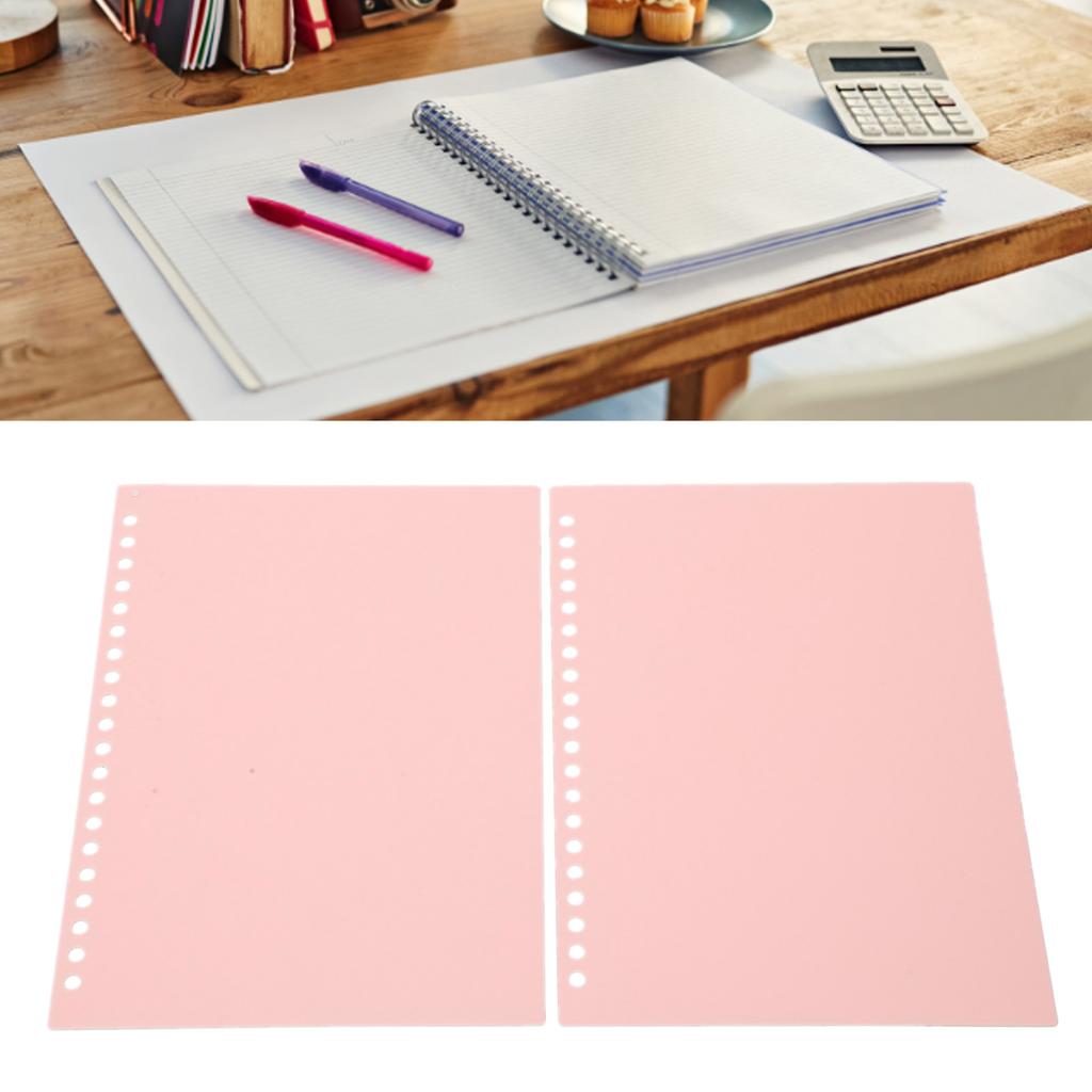 20 Sheets Loose Leaf Binding Cover 20 Holes Flexible PP Plastic Loose Leaf Presentation Binding Case