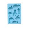 8 Löcher Silikon Kuchenform Wal Delfin Fisch Pinguin Form Schokolade Seife Fondant Formen Kuchen Backen