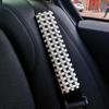 Plaid Car Seatbelt Shoulder Pad: High-Grade, Anti-Wear Fabric Protector for Vehicle Interior