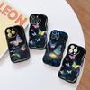 For OPPO A17 A18 A38 A58 A98 Reno7 Z 8Z 8T 11F 11 Pro Realme 12 Lite 12 Pro C30 Dreamy Colorful Butterflies Wavy Edge Soft Silicone Phone Case