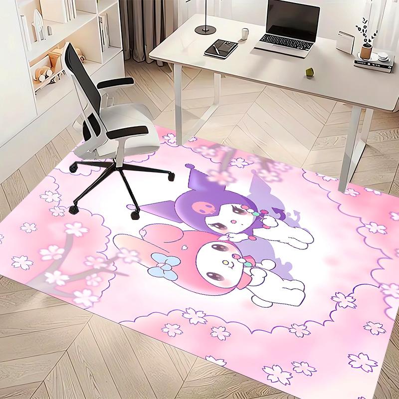 Sanrio My Melody and Kuromi Printed Absorbent Washable Carpet, Non-Slip Bathroom Mats, Kitchen Rugs, Yoga Mat,Living Room Entrance, Camping Picnic Rug