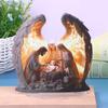 1 Pc Christmas Nativity Scene Figurine Figure Collectible Decorative Statue Centerpiece Family Acrylic Sign For Fireplace Xmas
