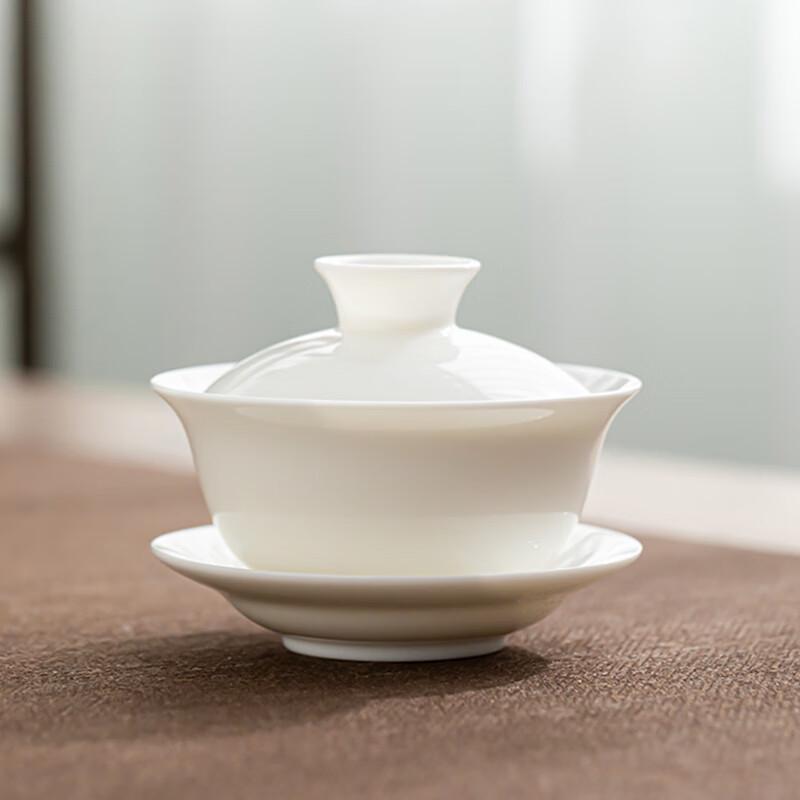 Dehua Mutton Fat White Porcelain Kung Fu Tea Set