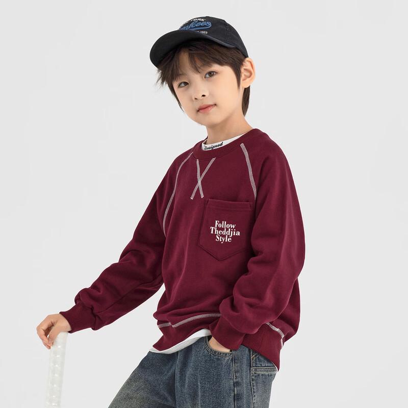 Boys' Fashion Color Block Pullover Sweatshirt