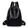 Versatile Women's PU Leather Backpack Handbag – Large Capacity, Casual Schoolbag