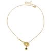 Tennis Racket Shape Necklace Ring Set Women Men Lightweight Hollow Sporty Minimalist Jewelry