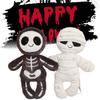 New Halloween Skeleton And Mummy Plush Toy Doll Keychain Custom Logo Available For Wholesale