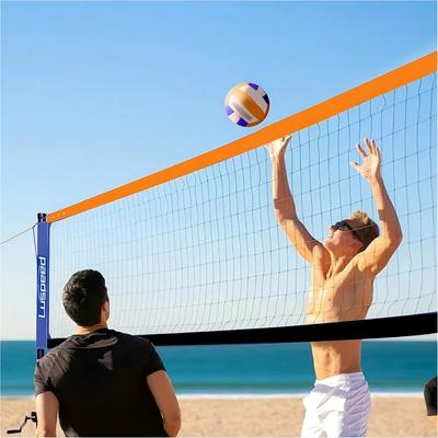 Tragbares Volleyballnetz für drinnen und draußen, Volleyball und Badminton, geeignet für den Hinterhof, Innen-/Außenbereich! (ohne Ständer)