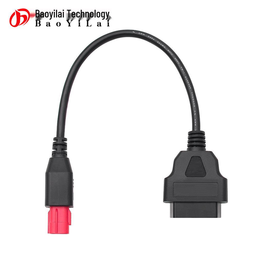 Cable Adaptador OBD de 6 Pines para Motocicleta Honda Guzzi Piaggio Vespa