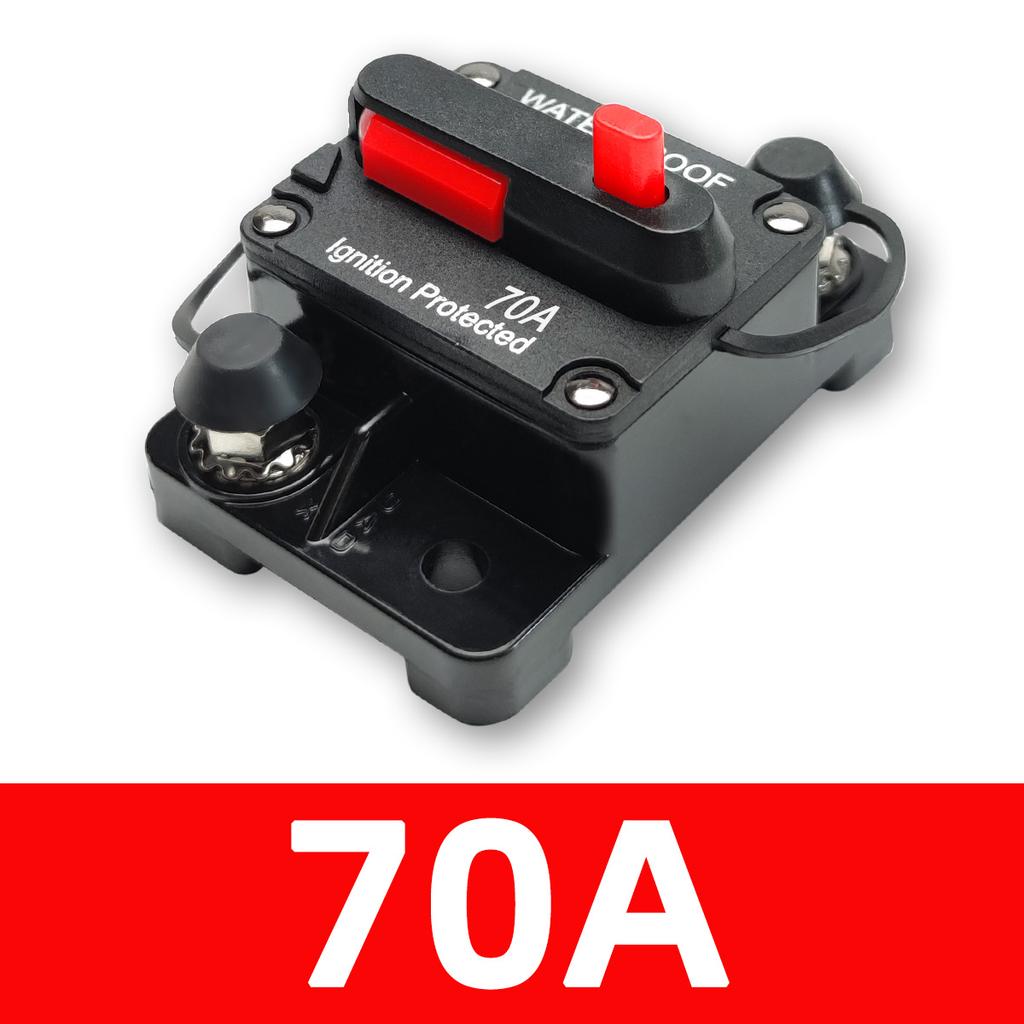 PINMOAP Car Audio Power Fuse Holder Circuit Breaker Car RV Yacht Circuit Breaker Recoverable Breaker Switch 30A-300A 12V-48V DC Fuses4