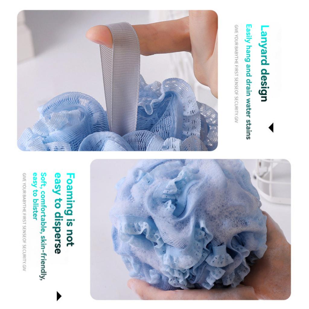 Luffa Sponge Bath Ball Shower Ball Mesh Bath Ball – Lathers easily soft and durable. Suitable for body cleansing unisex bathroom accessory