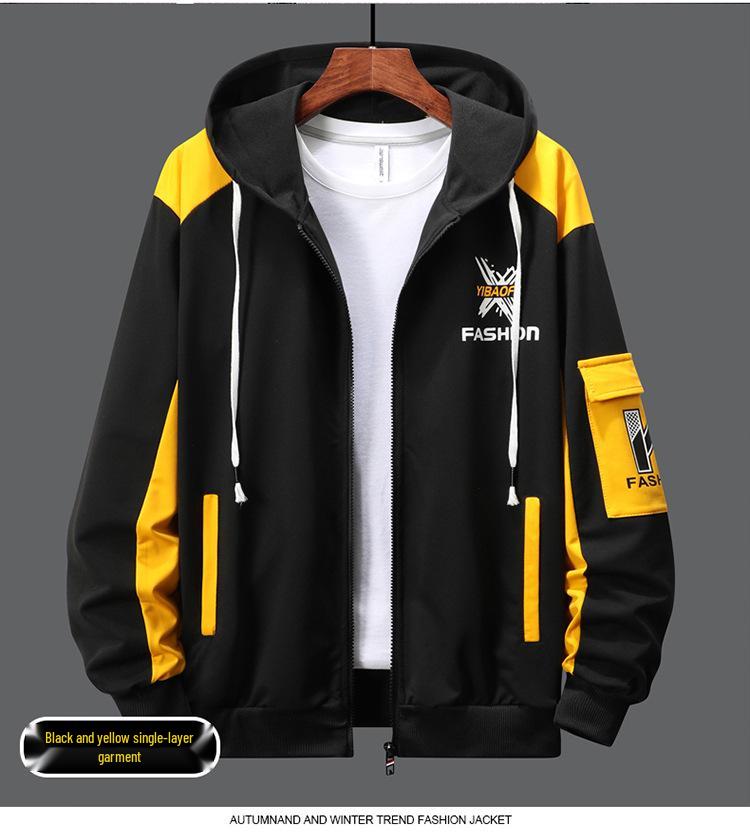 Men's Spring/Autumn Casual Hoodie & Pants Set: Trendy Youth Sportswear Two-Piece.