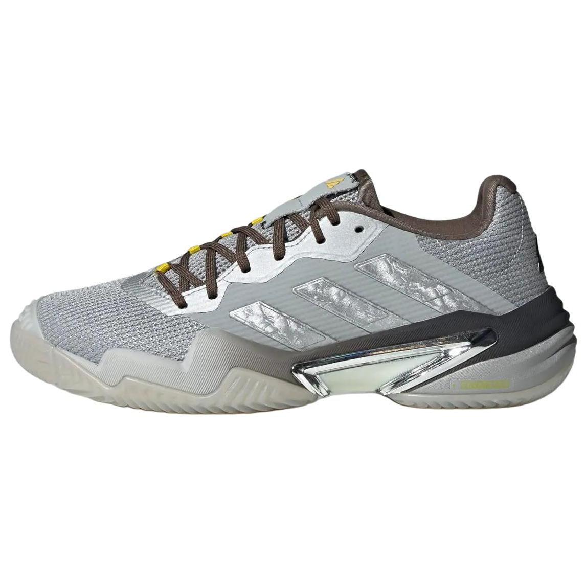 

Brain Dead x Adidas Barricade 13 Slip Resistant Abrasion Resistant Low top Tennis Shoes Unisex Silver Gray JS1054 43⅓