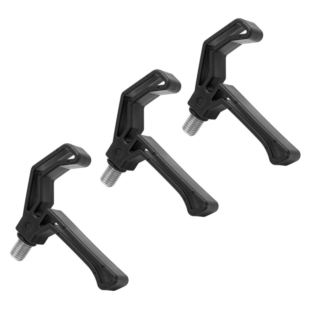 Angelrutenhalter aus Kunststoff mit großer Öffnung, Angelrutenhalterung, Angelstützwerkzeug, Schwarz