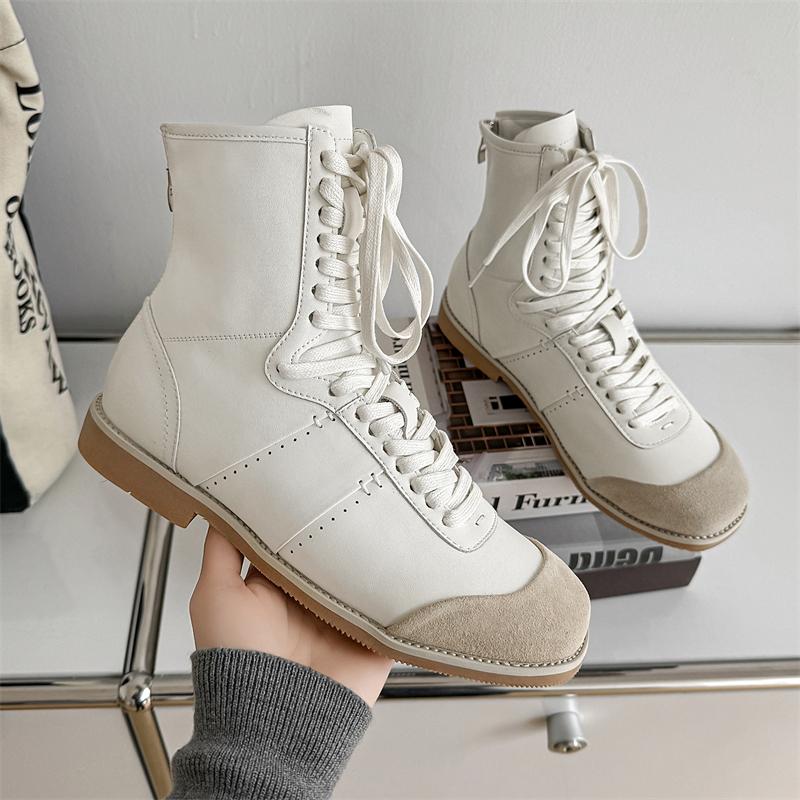 TUINANLE Women's Chelsea Ankle Boots Low Heel Casual Fall Boots Shoes Round Toe Booties for Women