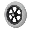 Wheelchair Caster 12in Solid PU Wheel Non Slip Manual Wheelchair Replacement Parts Gray