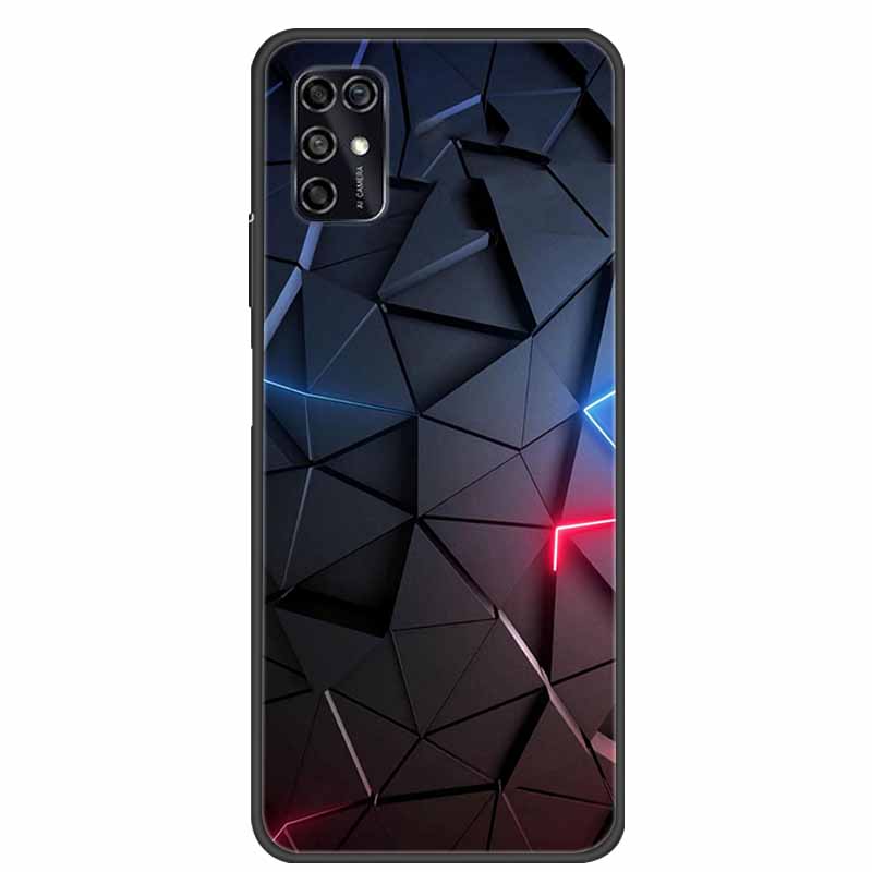 For ZTE Blade V2020 Smart Case Black Bumper Silicon TPU Soft Phone Cover Case For ZTE Blade V20 Smart 8010 Funda Cartoon Coque