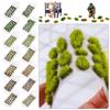 Artificial Grass Tufts Miniature Grass Bushes Micro Landscape Plant Cluster Simulation Model Sand Table Scenery DIY Material