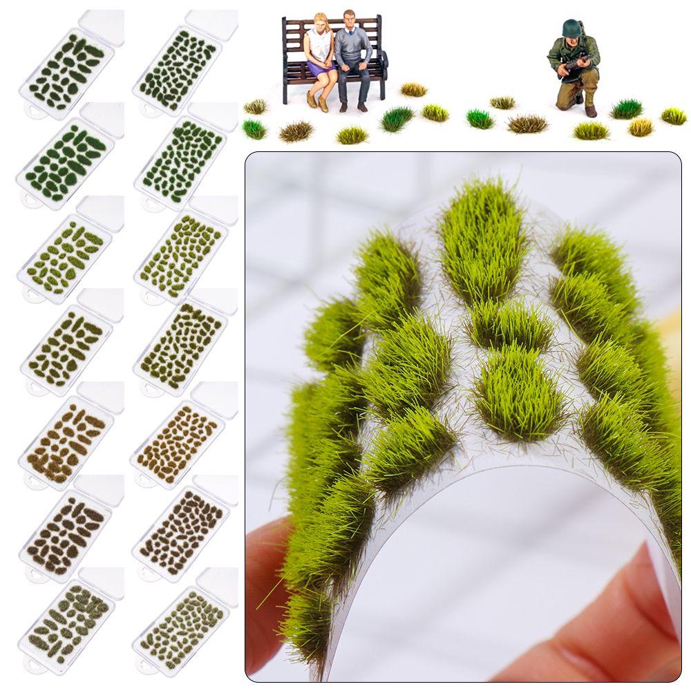 Artificial Grass Tufts Miniature Grass Bushes Micro Landscape Plant Cluster Simulation Model Sand Table Scenery DIY Material