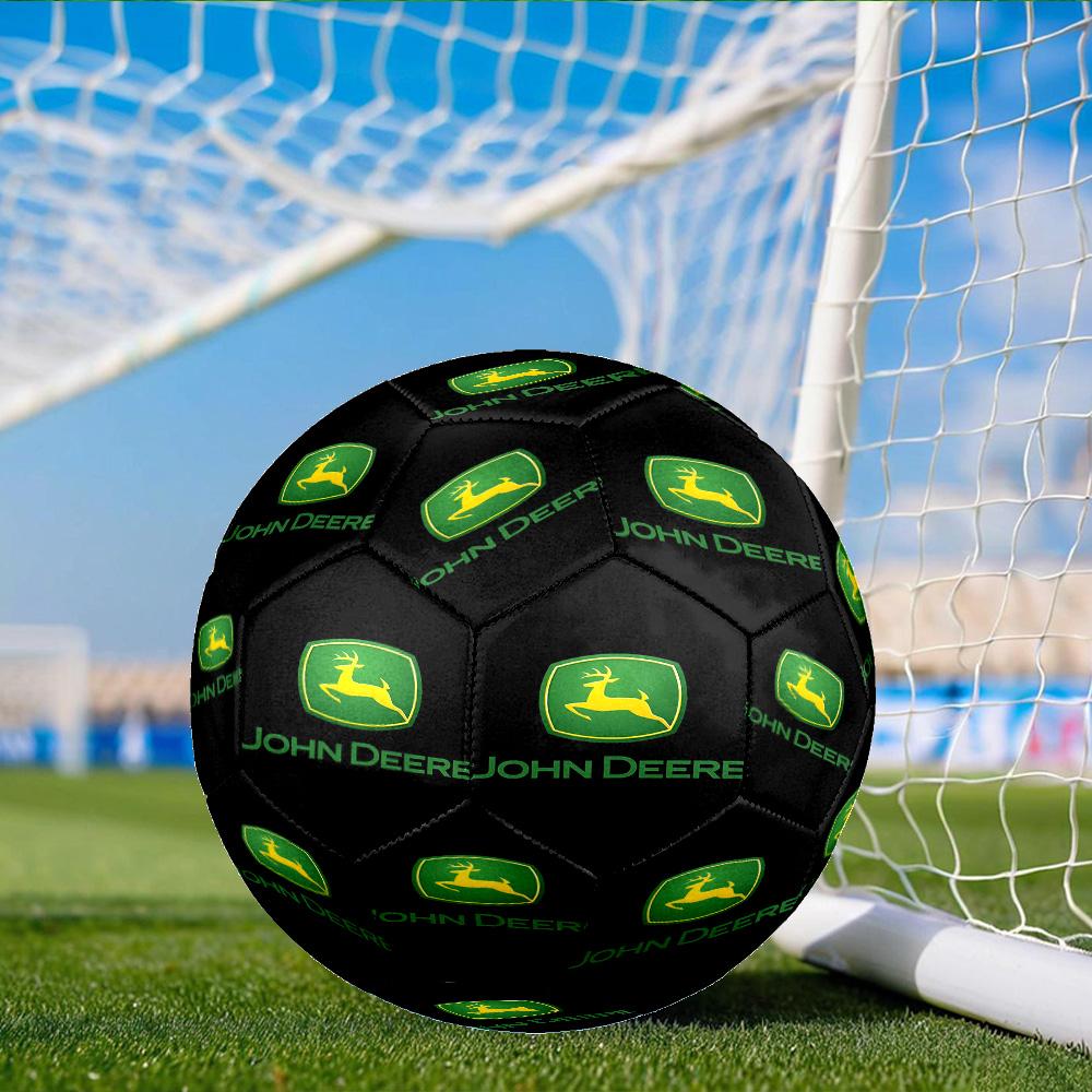 John Deere Logo Design Size 5 Soccer Ball, Suitable for Training and Matches, High-Elasticity, Wear-Resistant Material Gift for Fan