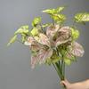 Tropical Plant Simulation Taro Leaf Plant Artificial Green Plant Leaves  Wedding Party Decor