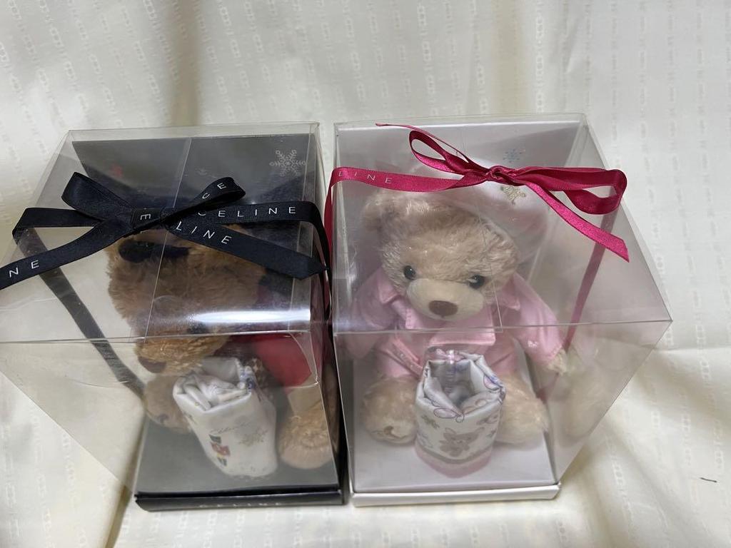 [USED] Celine Teddy Bear Handkerchief Set