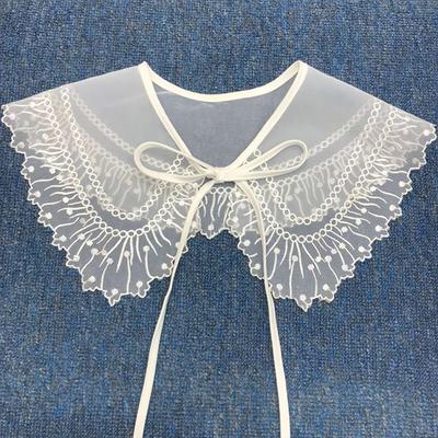 DIY Lace Applique Embroidered Shawl Hollow Clothing Decoration Lace Neckline Apparel Sewing Fake Collar