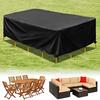 1 piece garden furniture cover, waterproof, windproof, garden table cover rectangular, 210D Oxford Tear resistant outdoor patio
