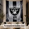 Custom Text Tapestry Las Vegas Raiders Print Wall Tapestry Indoor Living Room Wall Decor