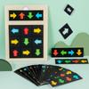 Logical Thinking Direction Cognition Sensory Game Wooden Color Shape Matching Toy  Birthday Gifts