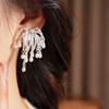 18k Gold Plated Firework Pearl Ear Clips - Elegant, Versatile & Luxurious Design