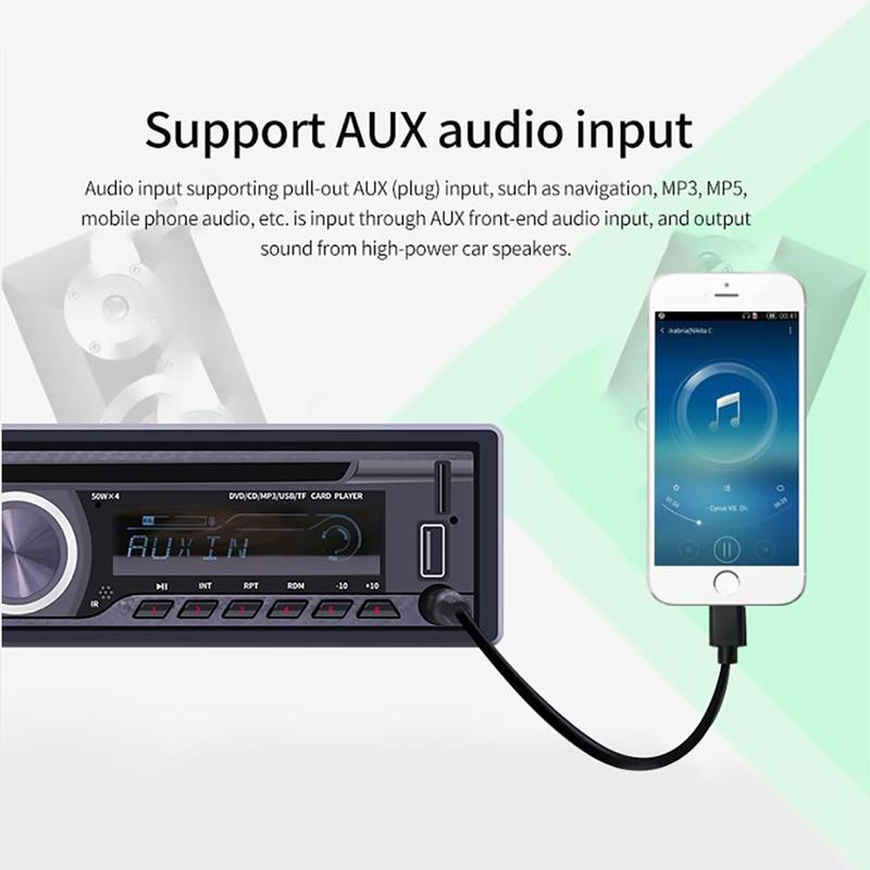 12V CD Player 1 Din Universal Car MP3 Player Autoradio Bluetooth FM Car Multimedia CD VCD DVD AUX USB Car Radio