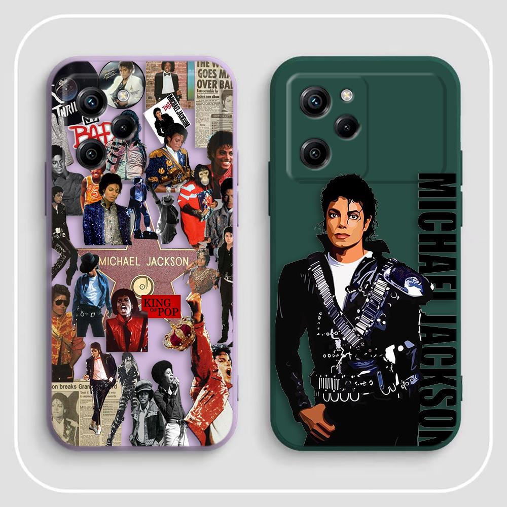 Custodia per Telefono Dancer M-Michael J-Jackson Cover Per Xiaomi 10T 11 12 12T 13 14T POCO F5 F6 M3 M5 X3 X4 X5 PRO 4G 5G Custodia Colorata in TPU
