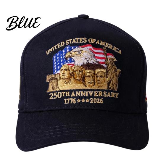 Patriotic Dad Hat USA 250th Anniversary 1776-2026 Embroidered Hat Adjustable Fathers Day Fit Baseball Caps Unstructured 1776 To 2026 Cap