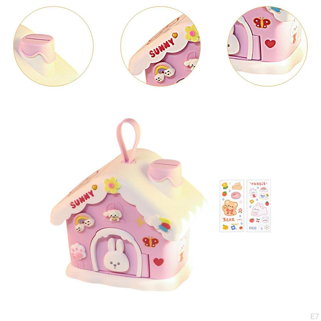 Cartoon House Money Bank for Children, Savings Jar Gift