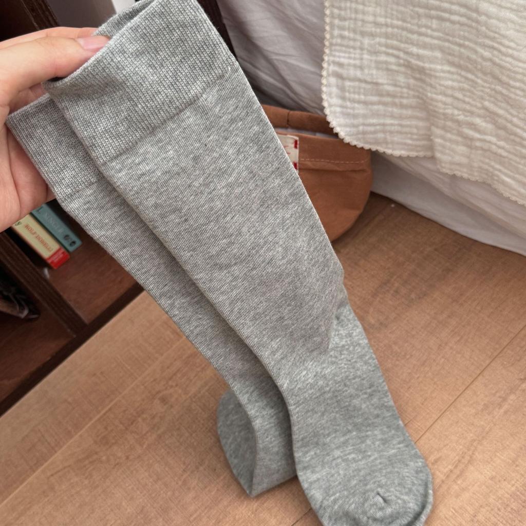 Aerobic Cotton Solid Color Boneless Calf Socks Retro Style Stockings Thin Socks