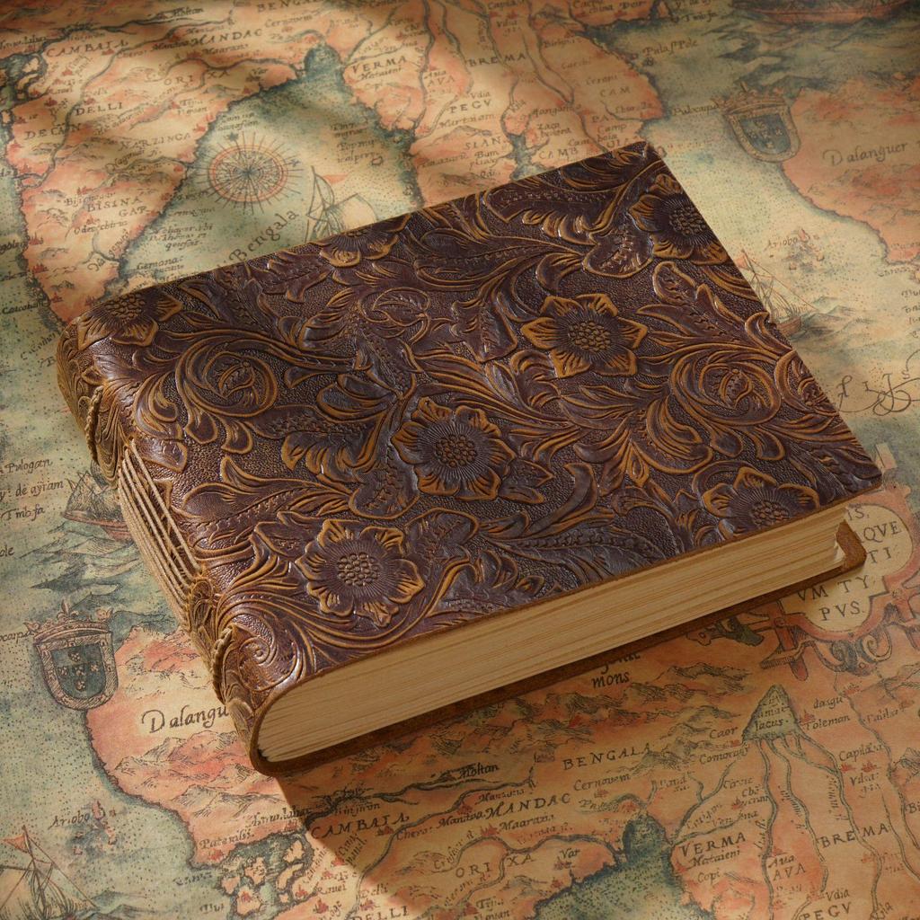 Handgefertigtes Retro-Rindsleder Skizzenbuch & Tagebuch