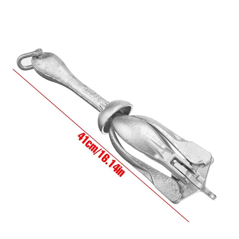 For Marine Yacht Folding Anchor Kayak Canoe 2.5KG/3.2KG Cast Aluminum Boat Folding Grapnel Anchor Docking Hardware 2.5kg