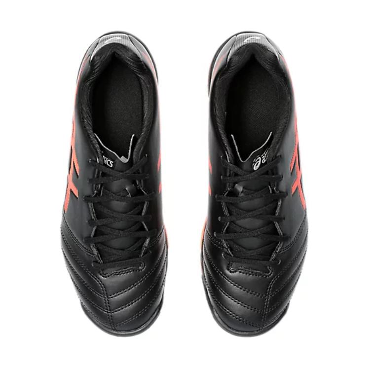 Asics Ds Light Jr Low Top Kids Soccer Shoes Kids Soccer Shoes Black Red 1104A047-002