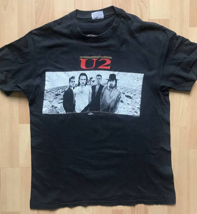 Remake 2 sided 1987 U2 The Joshua Tree Tour Tshirt Unisex T-Shirt XXXXL