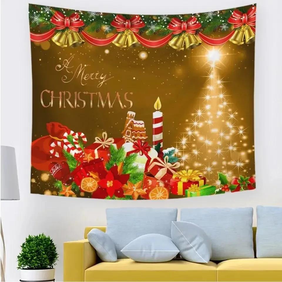 Christmas Party Background Living Room Bedroom Home Wall Decor Tapestry