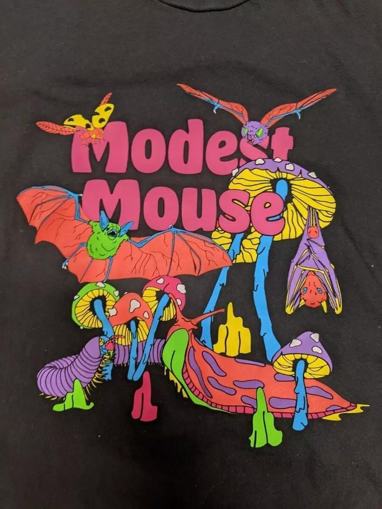 Modest Mouse Mushroom Gift For Fan On Tour Reprinted T Shirt Full Size S-5XL Unisex T-Shirt M