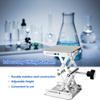 Stainless Steel Laboratory Lifting Platform Stand Scissor Rack 100*100*160mm (Black Handle)