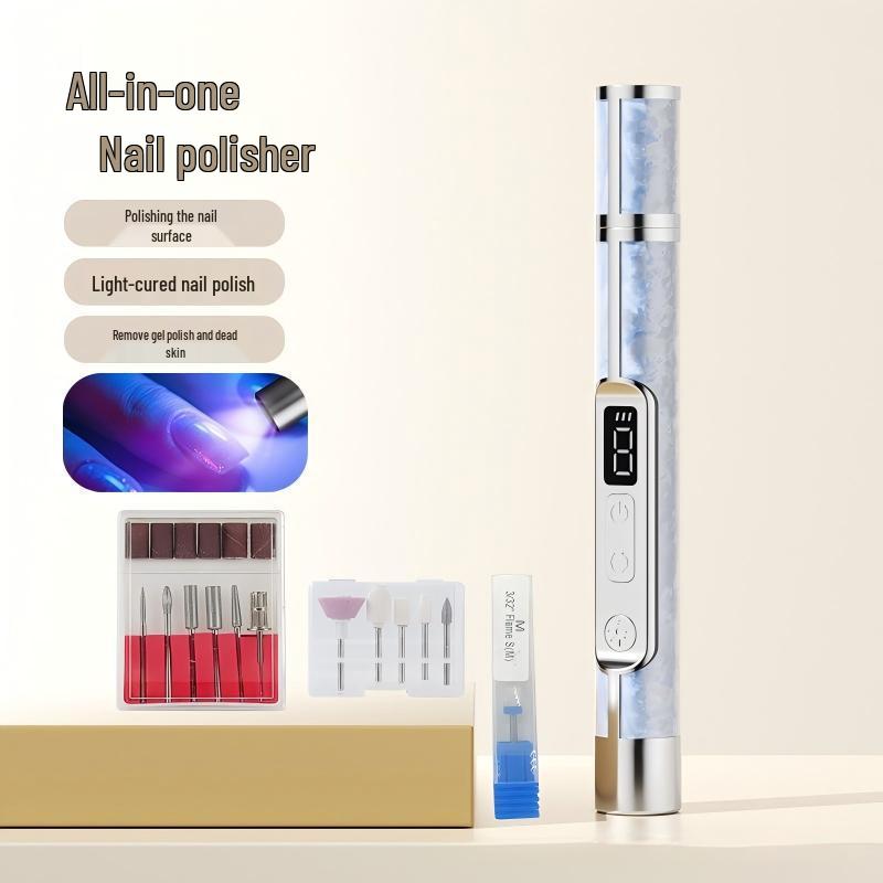 Portable Rechargeable Nail Grinder & Polisher - Professional Manicure Tool for Dead Skin Removal