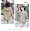 Women's Sun Protection Printed Hooded Jacket - Breathable, Loose-Fit for Middle-Aged and Elderly